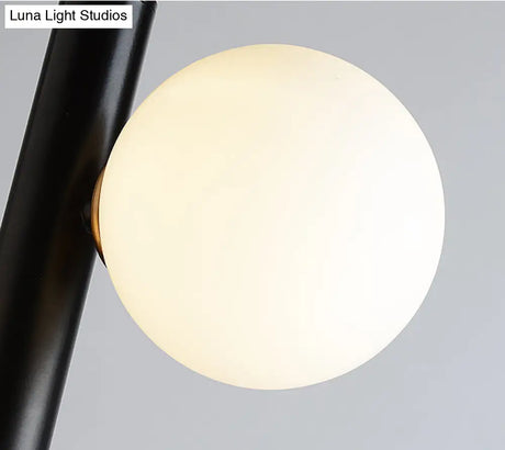 Sleek White Glass Linear Chandelier - Modern Minimalist 3-Light Ceiling Fixture