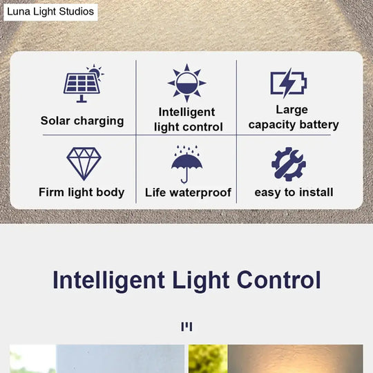 Solar Wall Lamp Outdoor Waterproof Up And Down Luminous Lighting Lamps