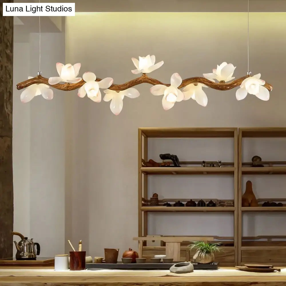 Solora Lotus Branch LED Chandelier – Modern Artistic Lighting