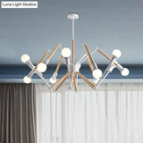 Spider Shape Suspension Light - Contemporary Metal Chandelier For Living Room (8/10/12/16-Head)