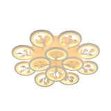 Sputnik Living Room Flush Mount Lamp - Simple Acrylic Light Fixture With Multiple Lighting Options