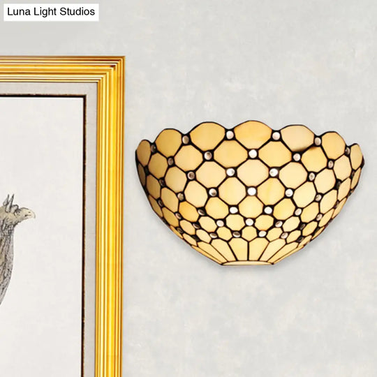 Stained Glass Tiffany Wall Sconce Light: Perfect For Living Room Décor