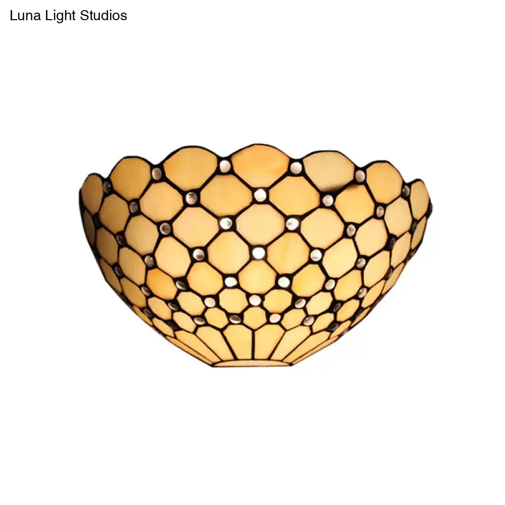 Stained Glass Tiffany Wall Sconce Light: Perfect For Living Room Décor