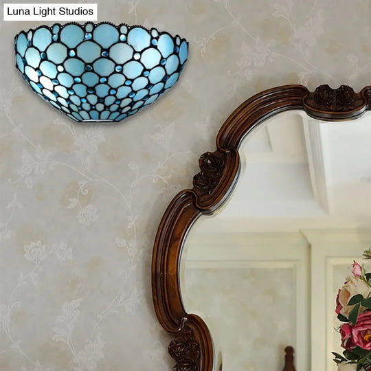 Stained Glass Tiffany Wall Sconce Light: Perfect For Living Room Décor