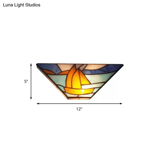 Stained Glass Tiffany Wall Sconce Light: Perfect For Living Room Décor
