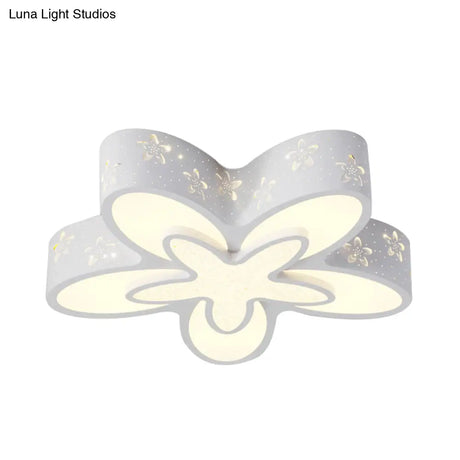 Starfish Shaped Kindergarten Ceiling Light - Acrylic Flush Mount Cartoon Fixture