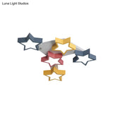 Stylish Acrylic Starry Flush Ceiling Light For Kid’s Bedroom - Nordic Style With Colorful Led