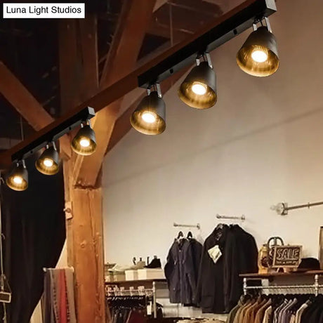 Stylish Bucket Ceiling Light Fixture - Rotatable Semi Flush Mount Lighting With 2/3/4 Lights