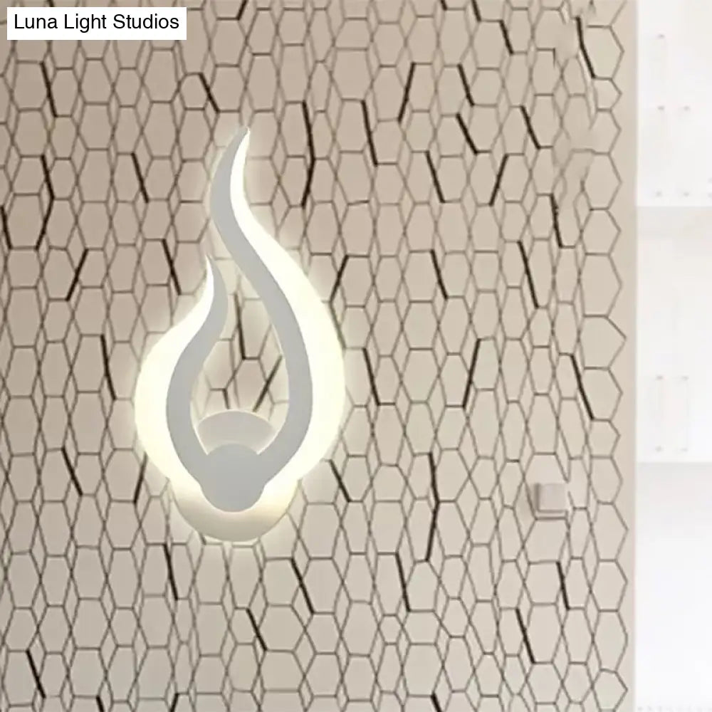 Stylish Fire-Shaped Led Wall Sconce For Kitchen And Dining Room