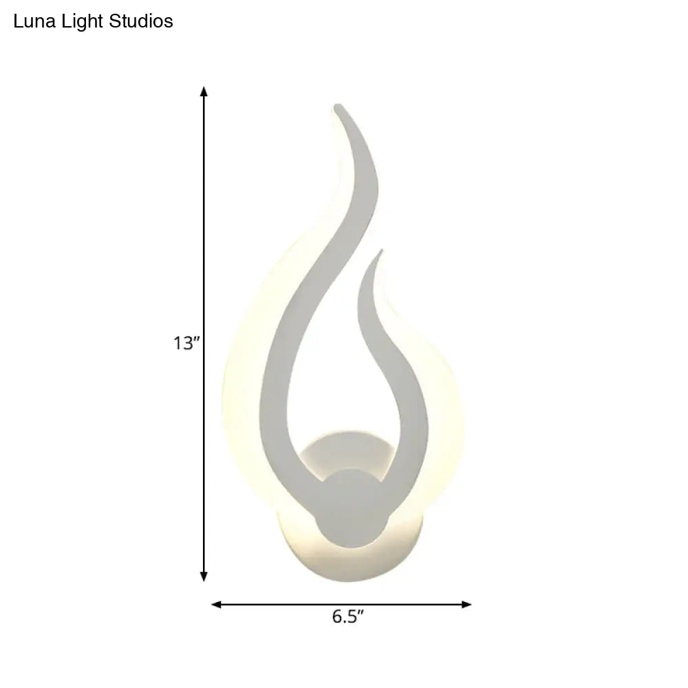 Stylish Fire-Shaped Led Wall Sconce For Kitchen And Dining Room