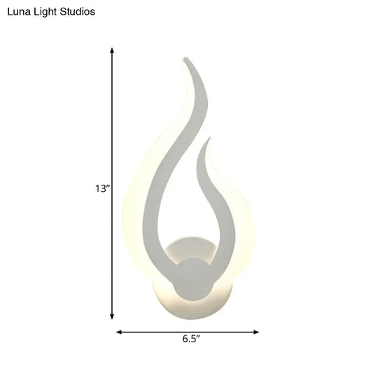 Stylish Fire-Shaped Led Wall Sconce For Kitchen And Dining Room