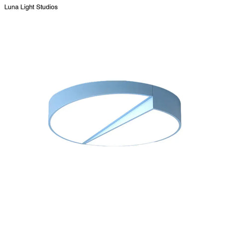 Stylish Half - Round Led Flush Ceiling Light For Dining Room - Macaron Loft Design