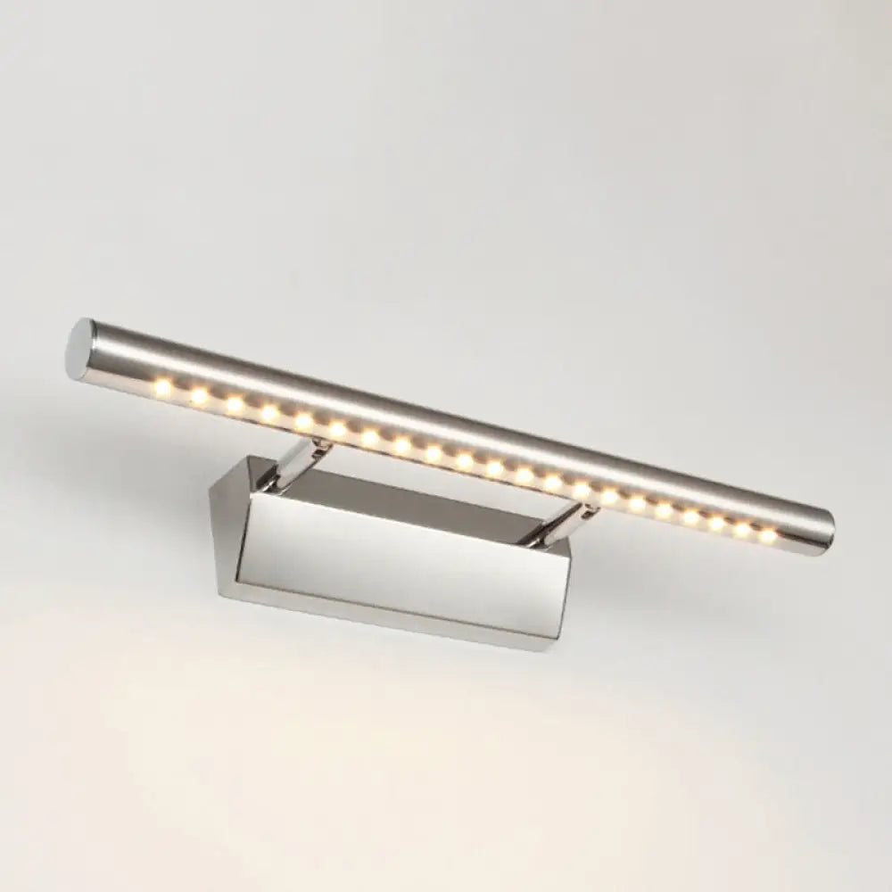 Stylish Led Stainless Steel Bathroom Vanity Wall Sconce Stainless-Steel / 16 Warm