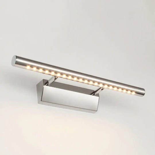 Stylish Led Stainless Steel Bathroom Vanity Wall Sconce Stainless-Steel / 16 Warm