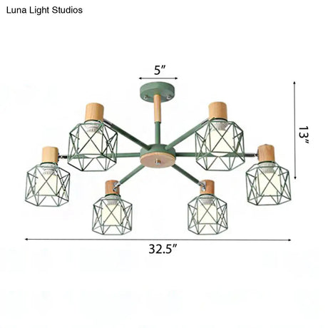 Stylish Macaron Ceiling Pendant: Metal Hanging Light For Nurseries