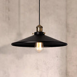 Stylish Metallic Saucer Pendant Ceiling Light For Foyer - Loft 8.5’/10’ Diameter 1 Head Black / 8.5’