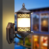 Swoop Opal Glass Sconce Lamp - Countryside Single Head Wall Light (Dark Coffee) Dark Coffee
