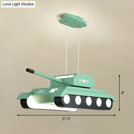Tank Led Suspension Nursery Chandelier Modern Acrylic Lighting Fixture