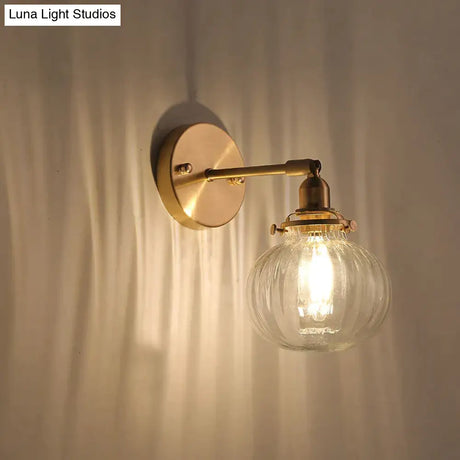 The Bedside of Nordic Bedroom Copper Wall Lamp Copper Wall Lamps