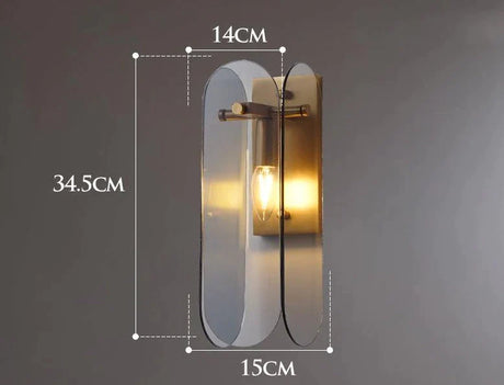 The Living Room Background Copper Wall Lamp Lamps