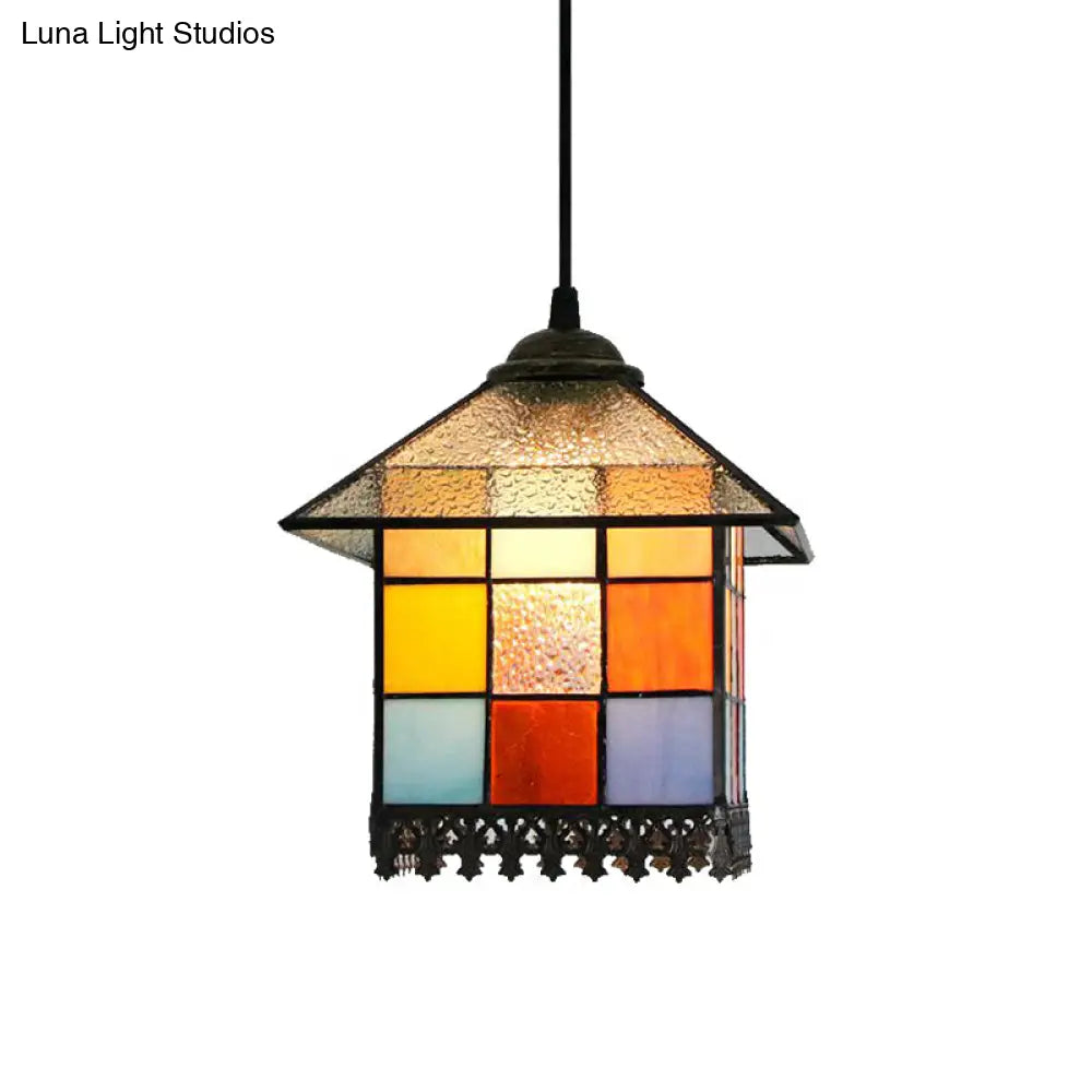Tiffany Style Art Glass Pendant Light For Stylish Home Decor - Clear