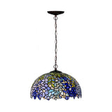 Tiffany Yellow Cut Glass Pendant Chandelier - Ideal For Kitchen 8’/12’/16’ W / 16’