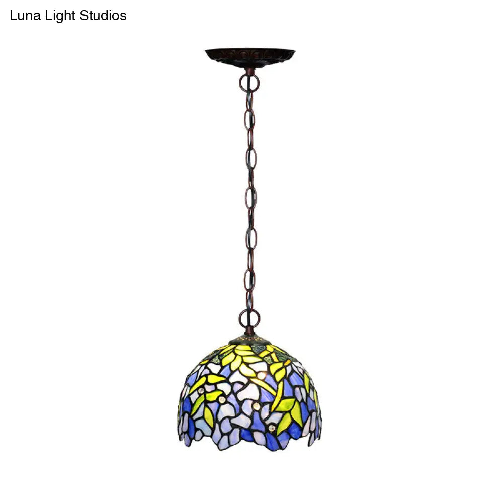 Tiffany Yellow Cut Glass Pendant Chandelier - Ideal For Kitchen 8’/12’/16’ W