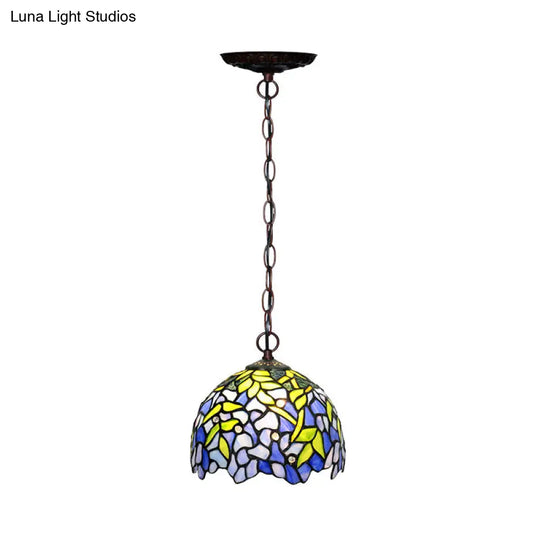 Tiffany Yellow Cut Glass Pendant Chandelier - Ideal For Kitchen 8’/12’/16’ W