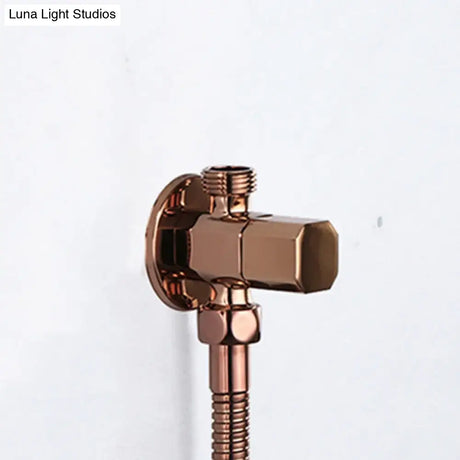 Toilet Bidet Faucet Bathroom Bidet Tap Rose Gold Brass Bath Shower Blow-fed Spray Gun Nozzle Bidet Faucet Single Cold