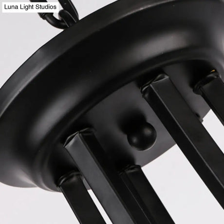 Traditional Flower Shape Frosted Glass Ceiling Chandelier With Black Finish - Ideal For Living Room