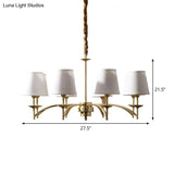 Traditional Gold Chandelier With 6/8/10 Bulb Suspension Pendant Light