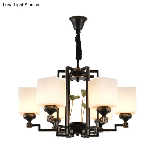 Traditional Style Black Metal Chandelier With 6/8/10 Lights - Dining Room Pendant Lighting