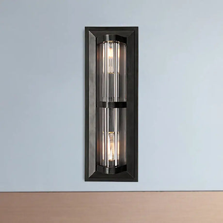 Traditionary Metal Tube Sconce Light With 2/3/4 Heads In Black/Gold Elegant Wall Lamp For Your
