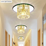 Transform Your Corridor: Simplicity Meets Elegance With Cylindrical Led Flush Ceiling Light Fixture