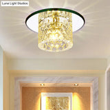 Transform Your Corridor: Simplicity Meets Elegance With Cylindrical Led Flush Ceiling Light Fixture