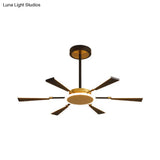 Trapezoid Living Room Chandelier Lamp - Metallic 31.5/39/47 W Led Pendant Light Modern Gold Finish