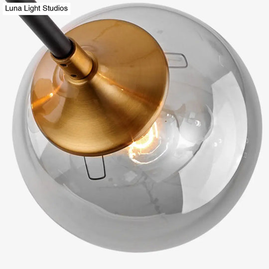 Ultra - Contemporary Sputnik Stained Glass Ceiling Light For Bedroom