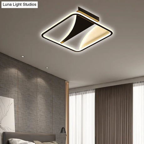 Ultra Thin Flush Metallic Led Ceiling Light - Warm/White Various Sizes Available