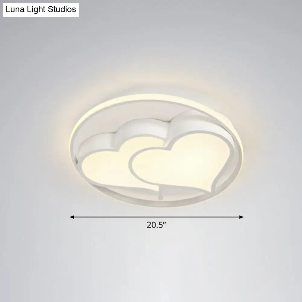 Ultrathin Led Flush Mount Bedroom Ceiling Fixture - Acrylic & Contemporary Lighting White / Remote