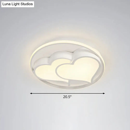 Ultrathin Led Flush Mount Bedroom Ceiling Fixture - Acrylic & Contemporary Lighting White / Remote