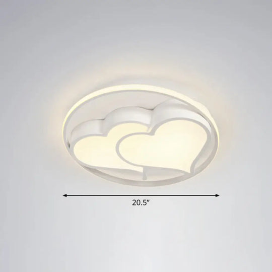 Ultrathin Led Flush Mount Bedroom Ceiling Fixture - Acrylic & Contemporary Lighting White / Remote