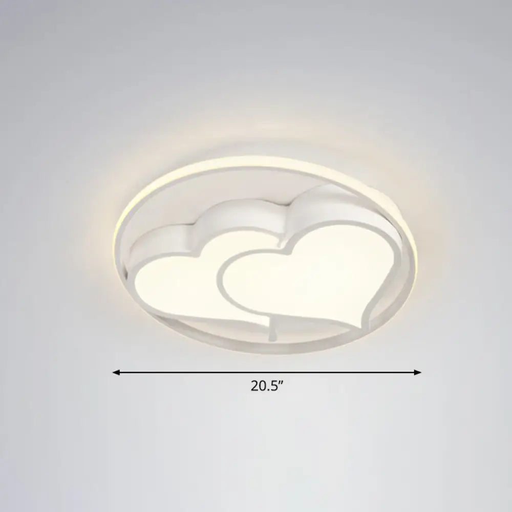 Ultrathin Led Flush Mount Bedroom Ceiling Fixture - Acrylic & Contemporary Lighting White / Third