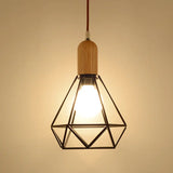 Vintage Black Metal Pendant Lamp For Restaurant With Diamond Urn And Pumpkin Design /