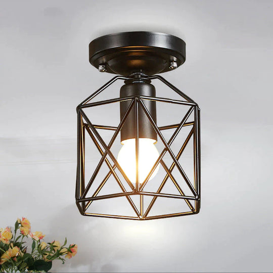 Vintage Deckenleuchten Vogelkäfig Deckenlampe Schatten Home Beleuchtung