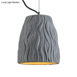 Vintage Cement Grey Dome Ceiling Light Coffee House Hanging Lamp Fixture 1 Head 6’ Or 10’ Wide