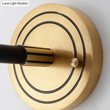 Vintage Conical Wall Sconce With Frosted Glass Shade In Black-Gold - Perfect For Foyer Lighting
