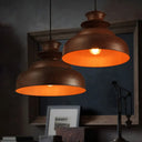 Vintage Double Bubble Pendant Light - Stylish Bronze Metal Ceiling (Indoor)