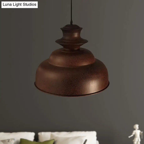 Vintage Double Bubble Pendant Light - Stylish Bronze Metal Ceiling (Indoor)