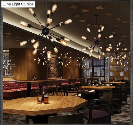 Vintage Industrial Pendant Light 12/16/18/20 Head Sputnik Lamp