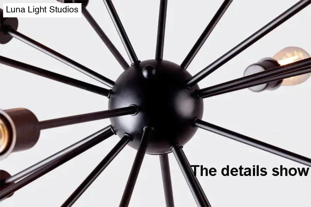 Vintage Industrial Pendant Light 12/16/18/20 Head Sputnik Lamp